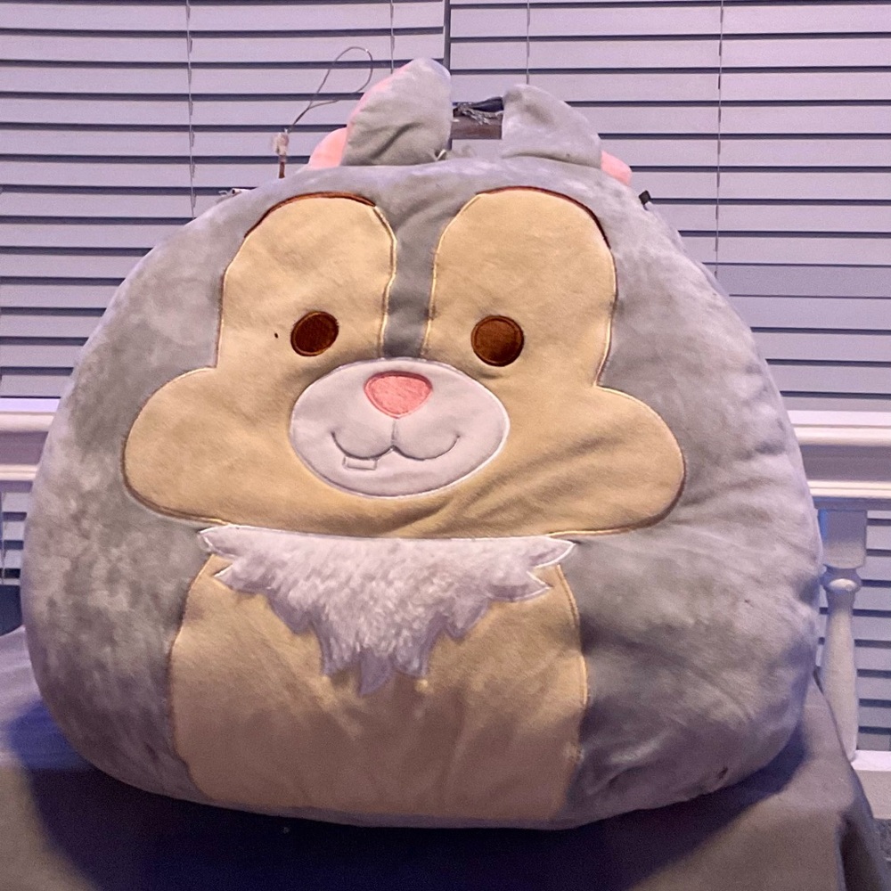 Squishmallows Gray and Cream Stuffed Animal